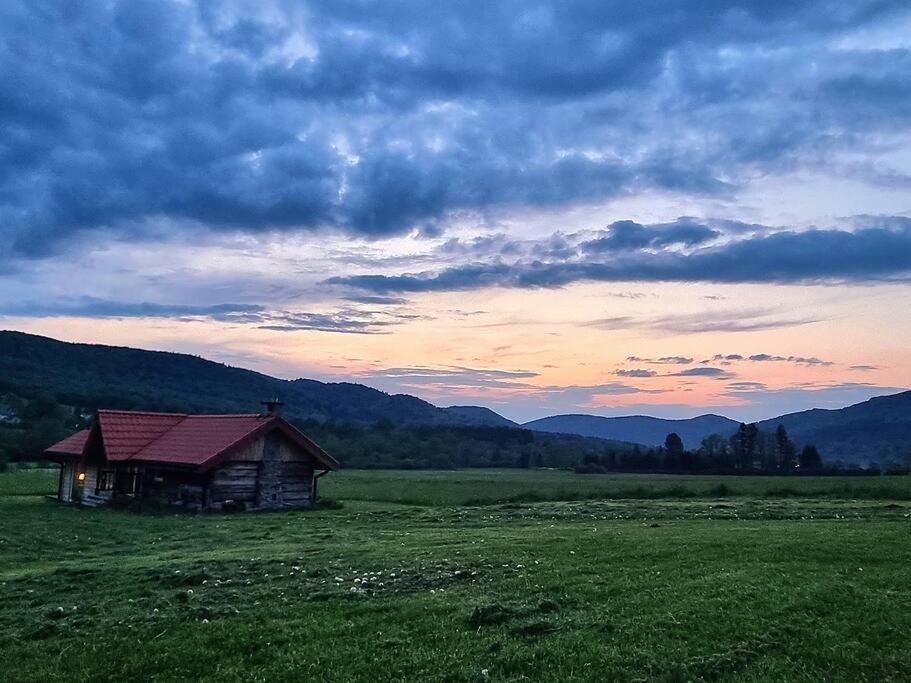Polanka Beskid Niski Cute Cabin With Spectacular Views Hanczowa Zewnętrze zdjęcie