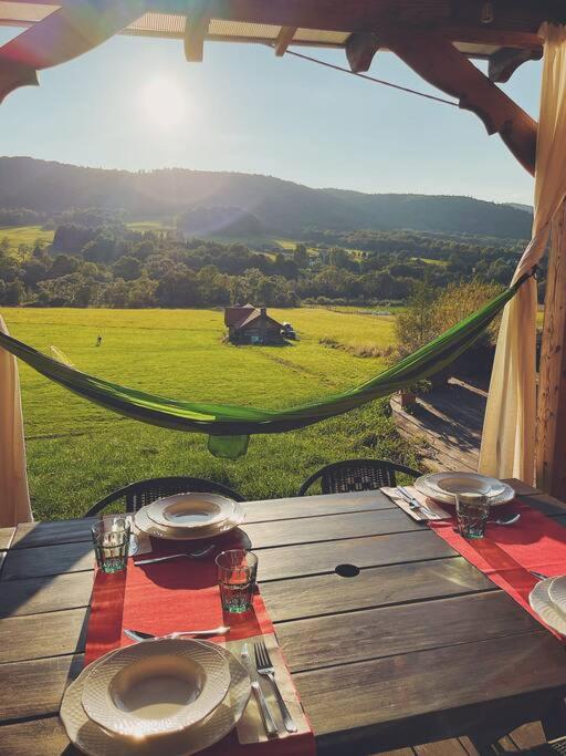 Polanka Beskid Niski Cute Cabin With Spectacular Views Hanczowa Zewnętrze zdjęcie
