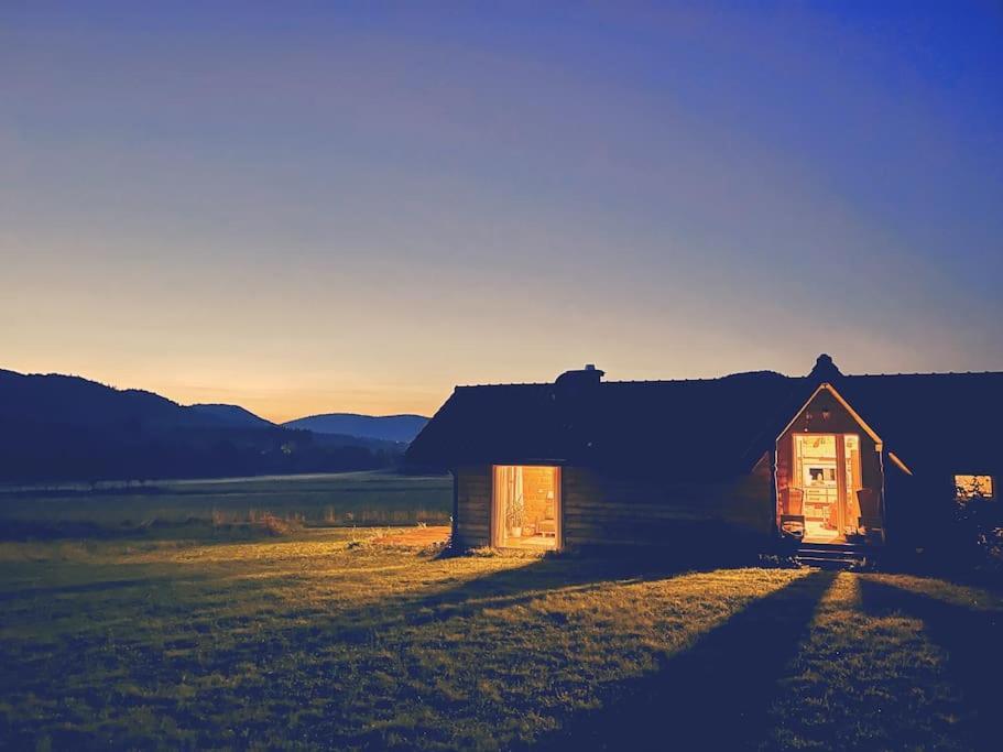 Polanka Beskid Niski Cute Cabin With Spectacular Views Hanczowa Zewnętrze zdjęcie