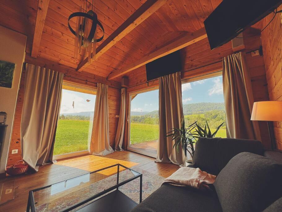 Polanka Beskid Niski Cute Cabin With Spectacular Views Hanczowa Zewnętrze zdjęcie